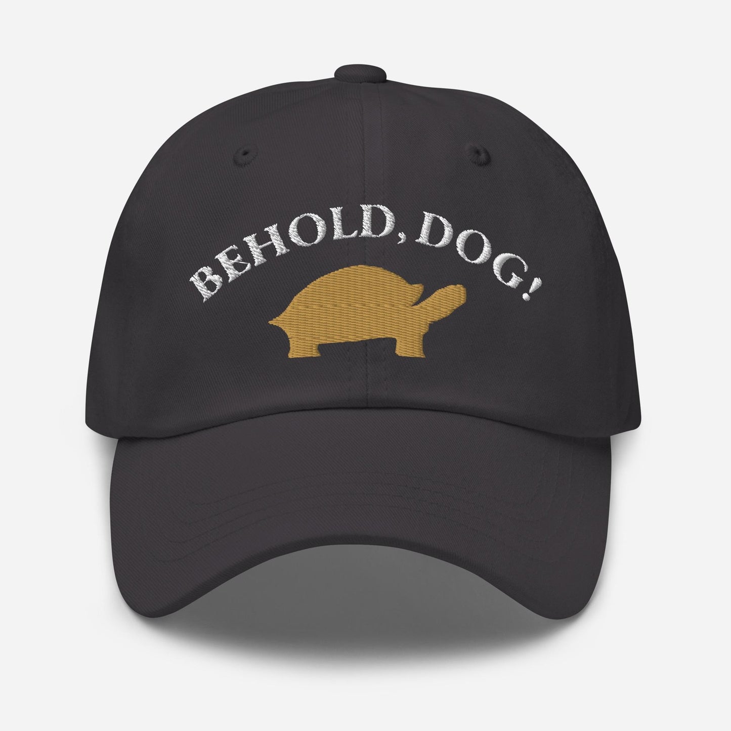 Behold Dog Turtle Minimalist Dad Hat - Elden Ring Inspired Baseball Cap