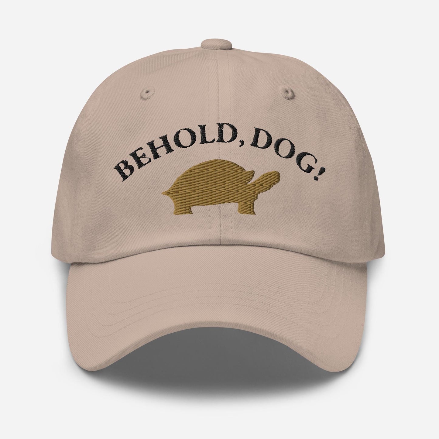 Behold Dog Turtle Minimalist Dad Hat - Elden Ring Inspired Baseball Cap