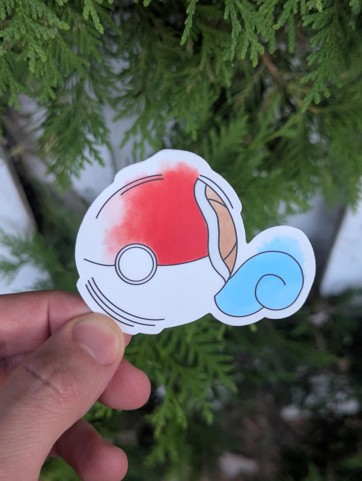 Pokemon Stickers | Bulbasaur Charmander Squirtle Fan Creation Sticker | Watercolor Video Game Gift | Laptop Decal