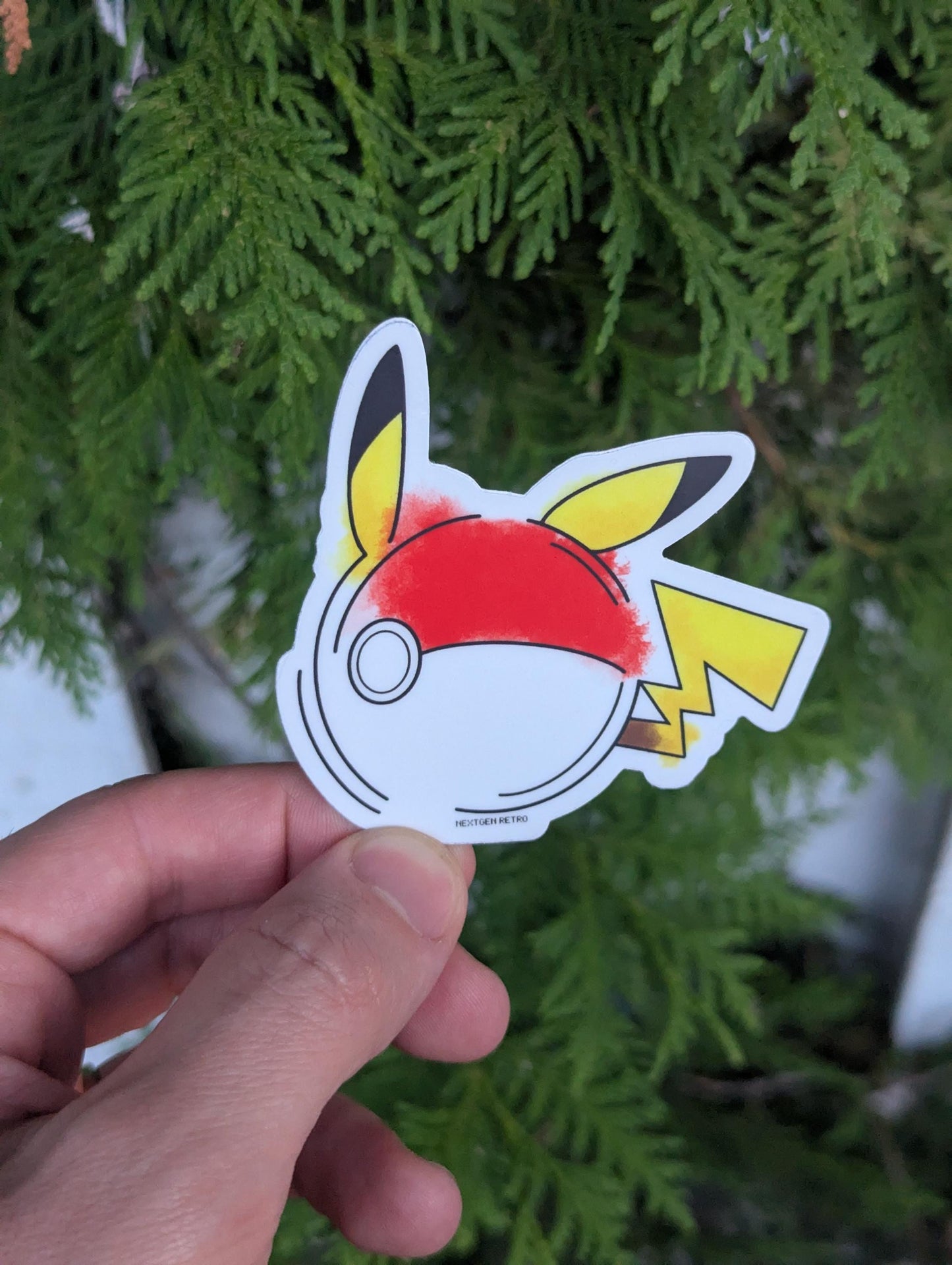 Pokemon Stickers | Bulbasaur Charmander Squirtle Fan Creation Sticker | Watercolor Video Game Gift | Laptop Decal