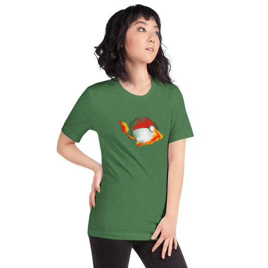 Pokeball x Charmander T-Shirt | Pokemon Shirt Pokeball Combo Fan Design | Video Game Shirt