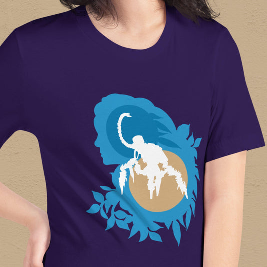 Red-Headed Archer Silhouette T-Shirt | Orange