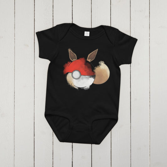 Pokeball X Eevee Onesie | Poke Baby Gift Fan Design