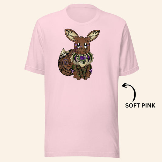 Floral Eevee T-Shirt | Gen1 Poke Monster Tee
