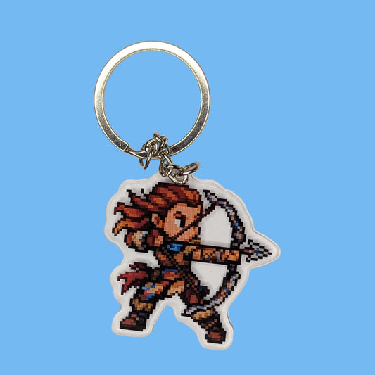 Porte-clés Archer à tête rouge