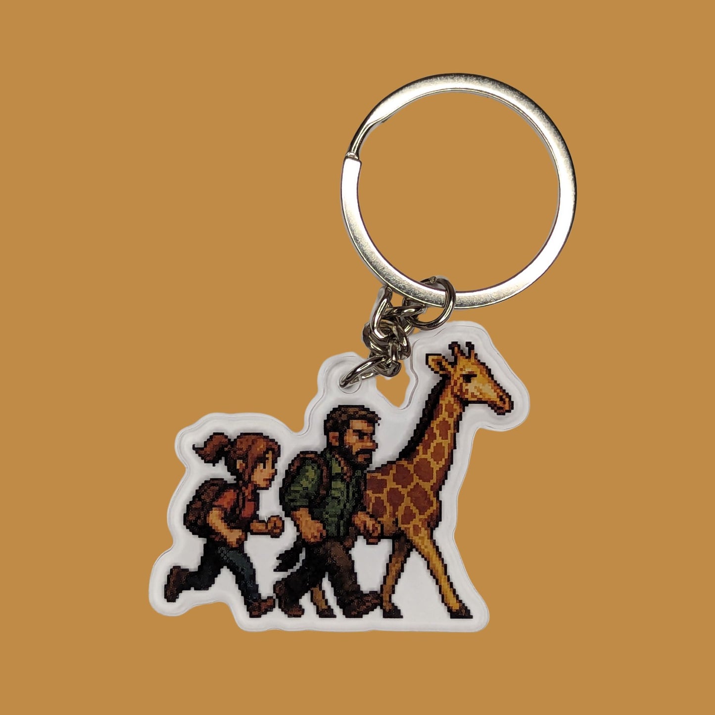 Porte-clés guitare, luciole et girafe