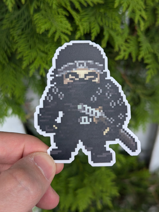Ghost Armor Jin Sticker - NextGen Retro