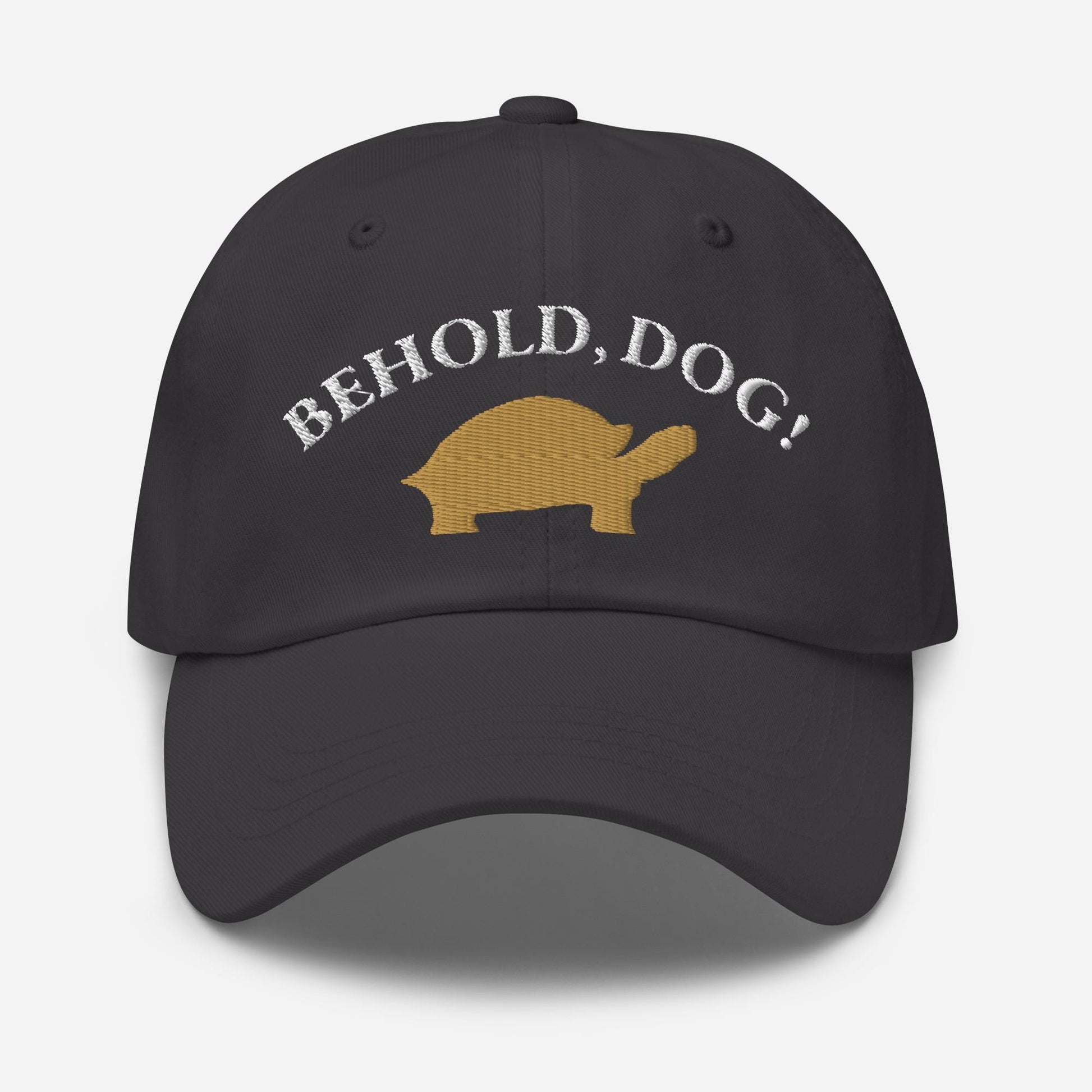 Behold Dog  Turtle Minimalist Dad Hat - Elden Ring Inspired Baseball Cap