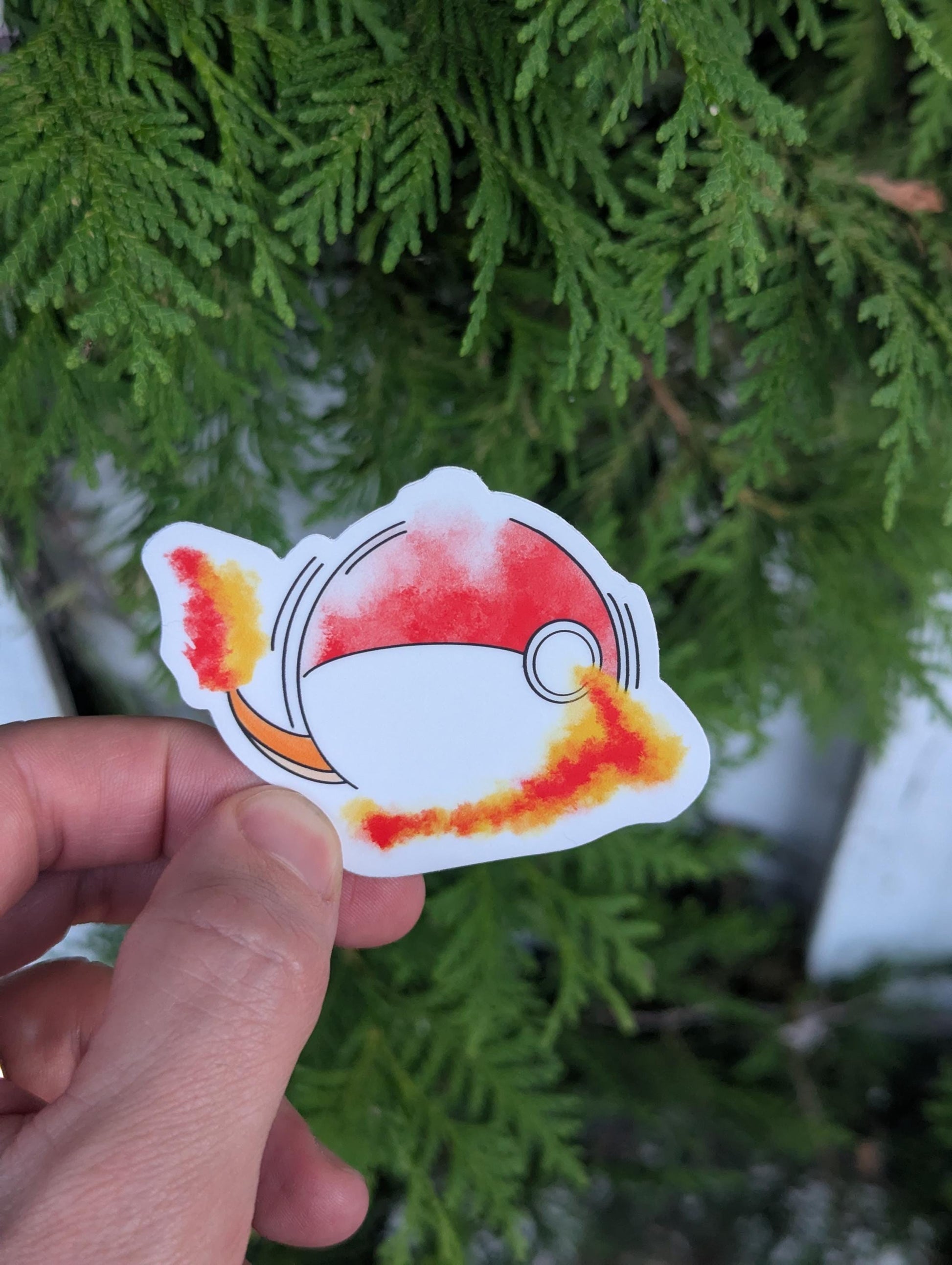 Pokemon Stickers | Bulbasaur Charmander Squirtle Fan Creation Sticker | Watercolor Video Game Gift | Laptop Decal