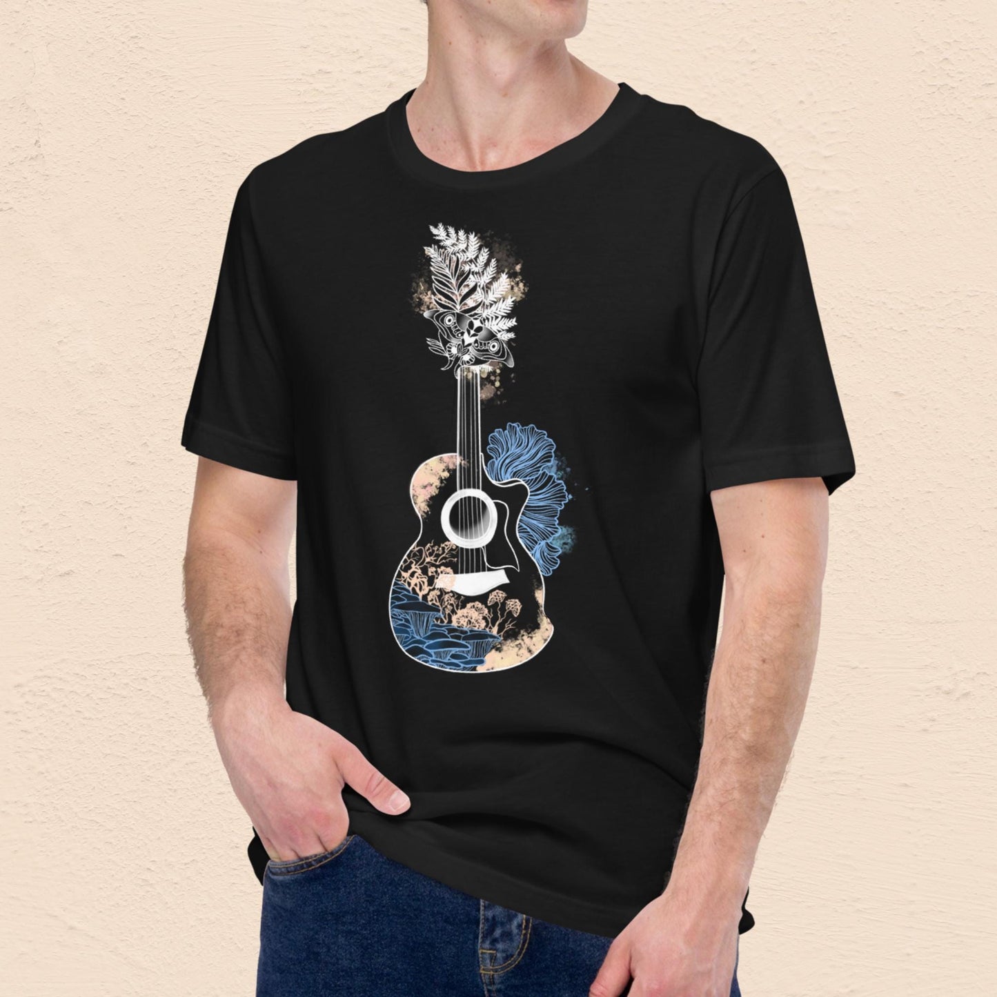 Post-Apocalyptic Guitar T-Shirt | Dark
