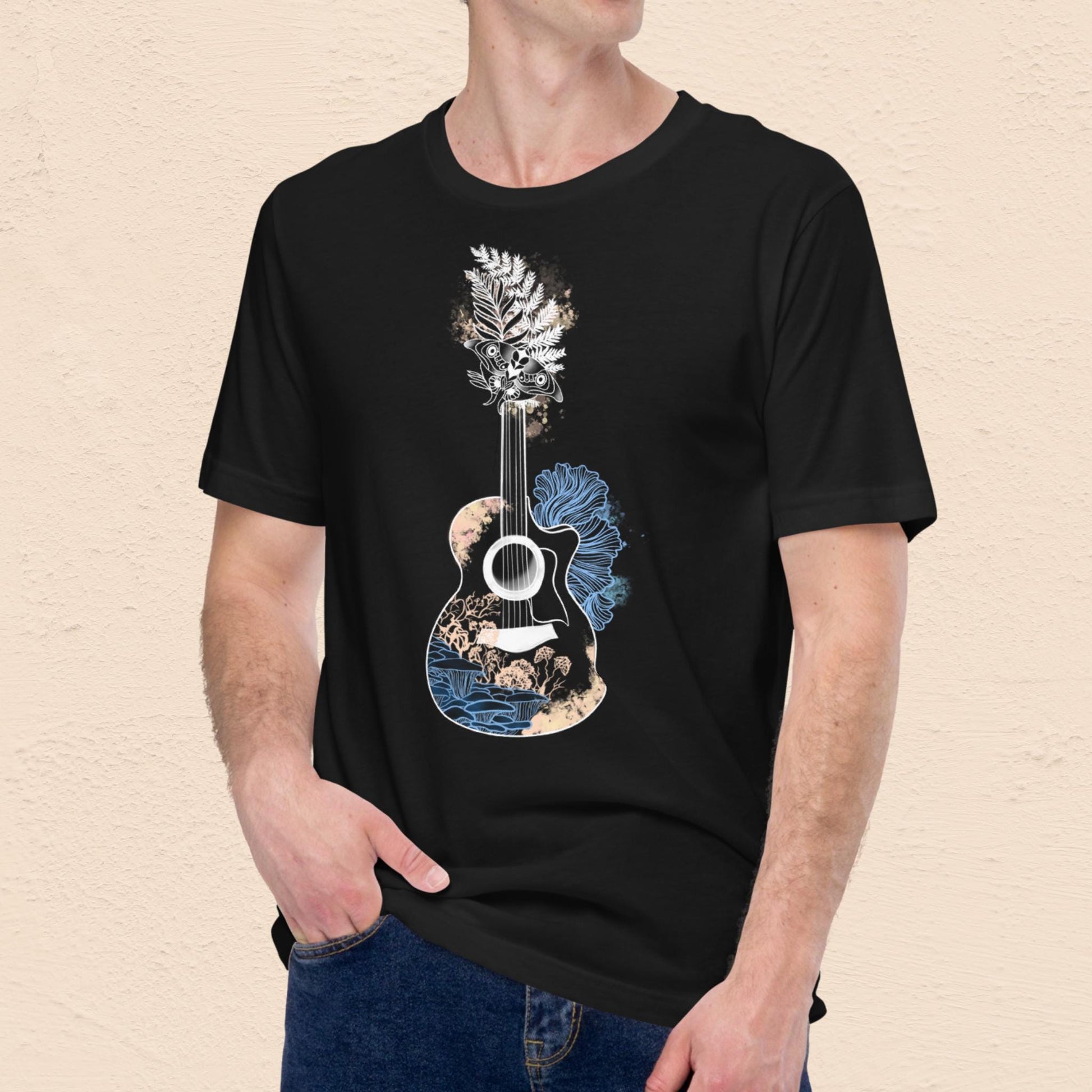 Post-Apocalyptic Guitar T-Shirt | Dark