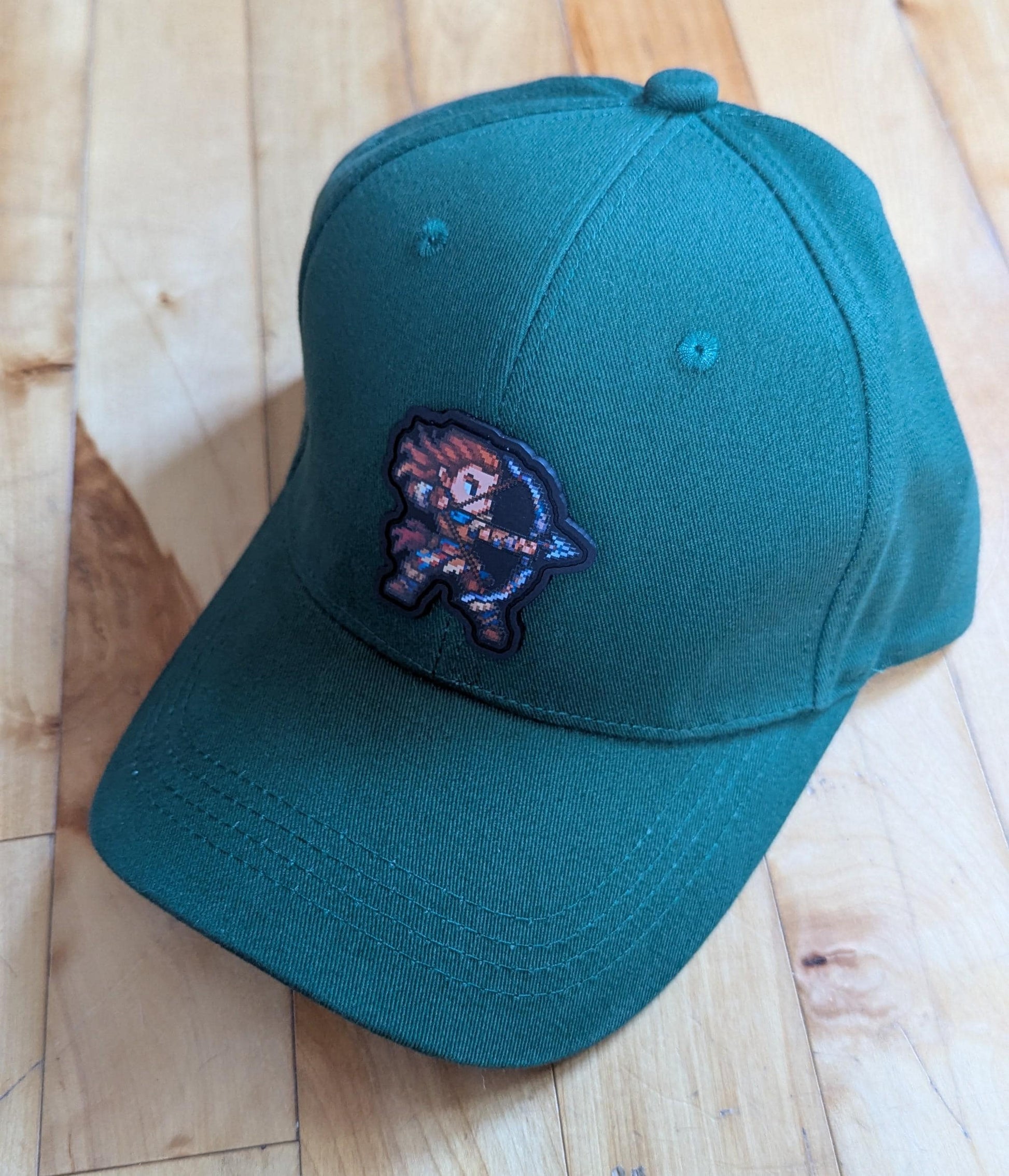 Pixel Horizon Hat | Aloy HZD Forbidden West Baseball Cap | Unisex Retro Gamer Gift for Him or Her