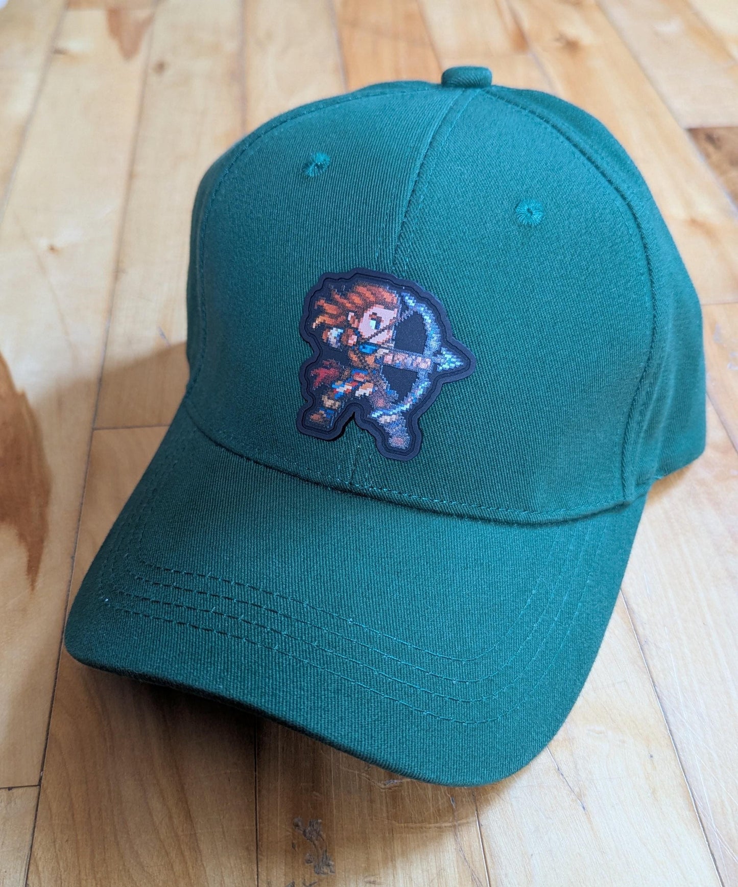 Pixel Horizon Hat | Aloy HZD Forbidden West Baseball Cap | Unisex Retro Gamer Gift for Him or Her