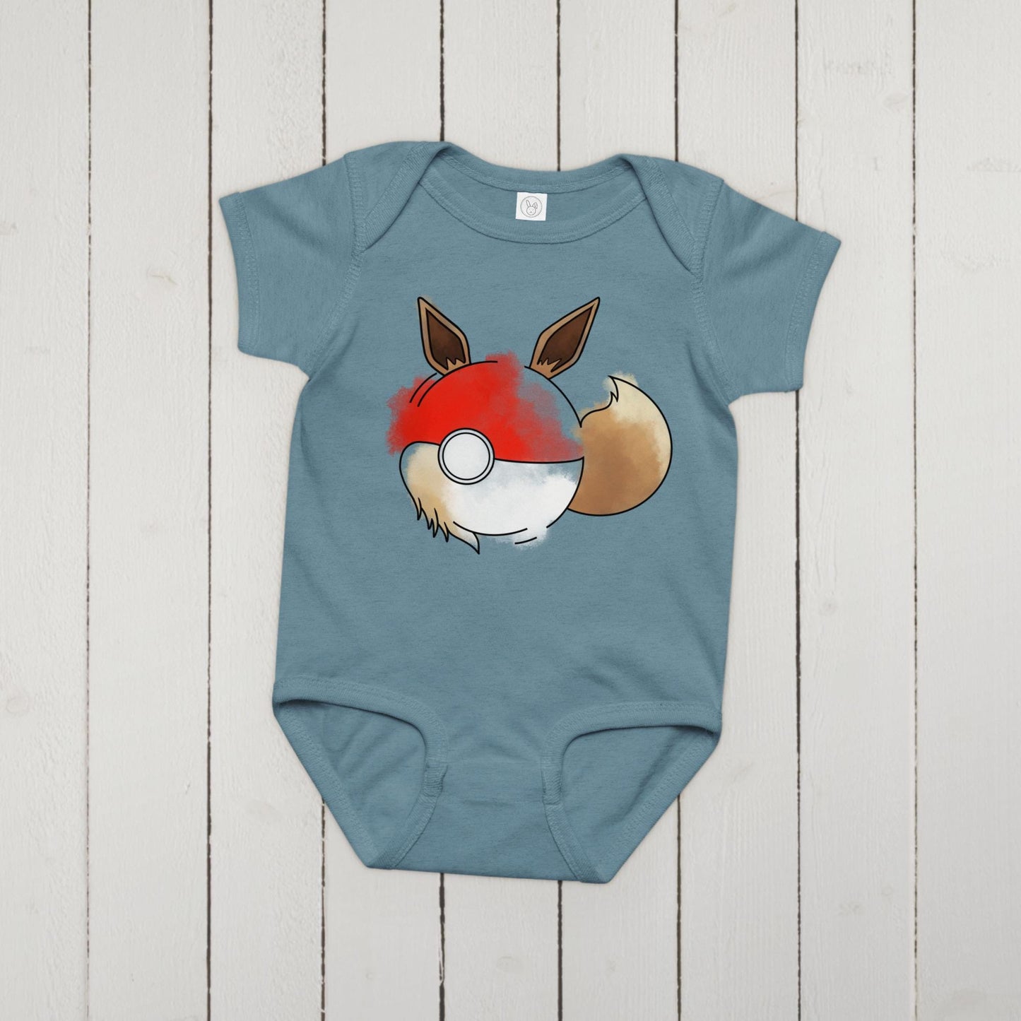 Pokeball X Eevee Onesie | Poke Baby Gift Fan Design