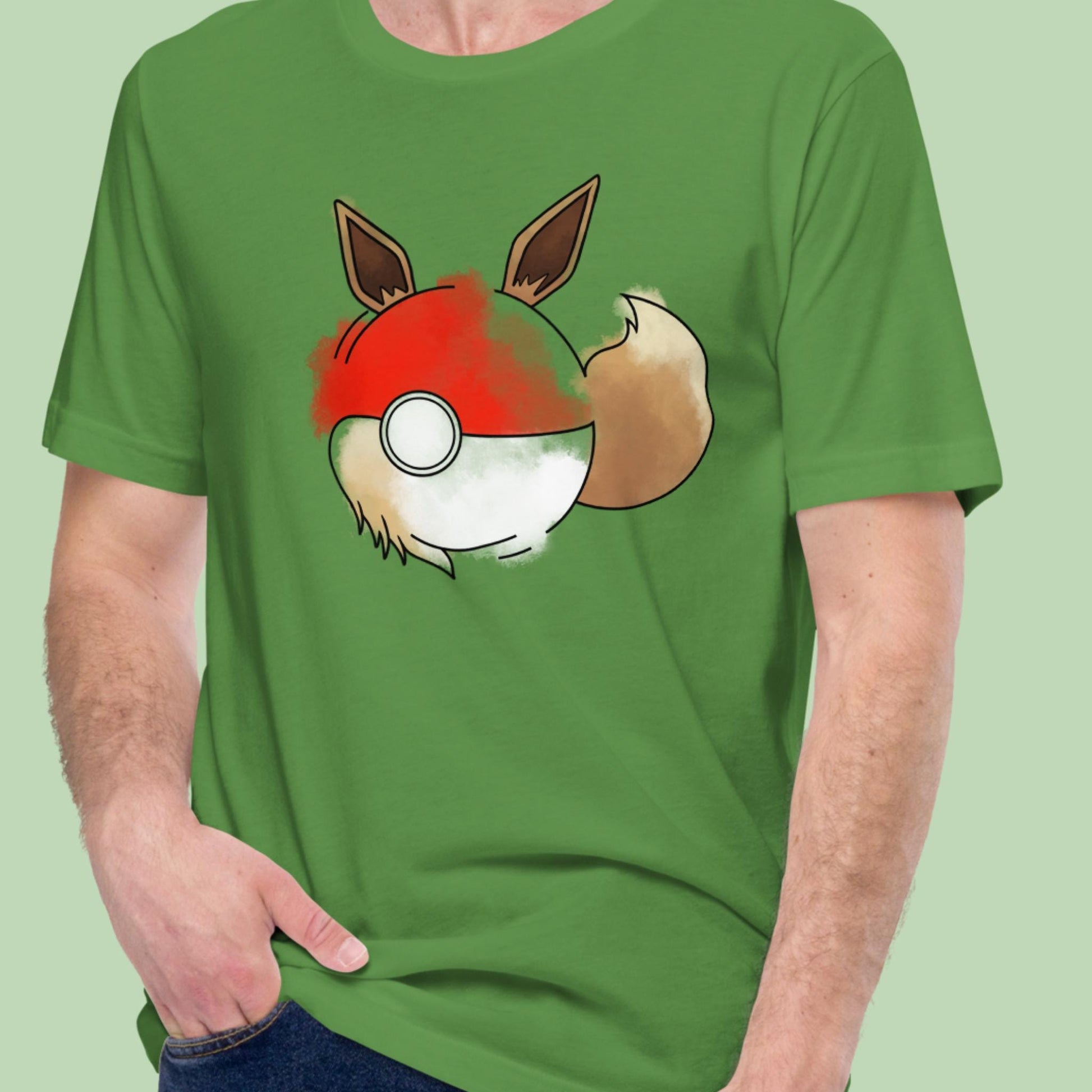 Pokeball x Eevee T-Shirt | Poke Fan Tee | Unisex Pocket Monster Shirt