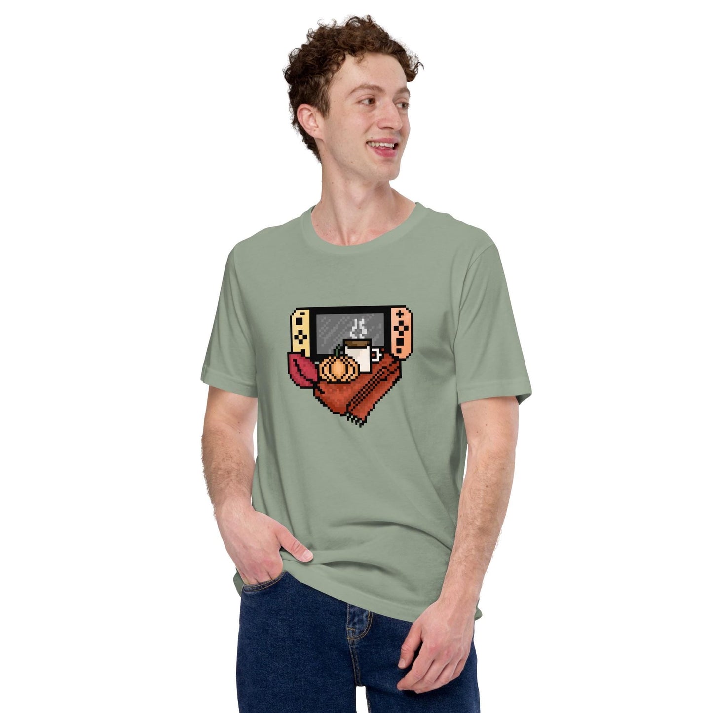 Cozy Fall Pixel Switch T-Shirt