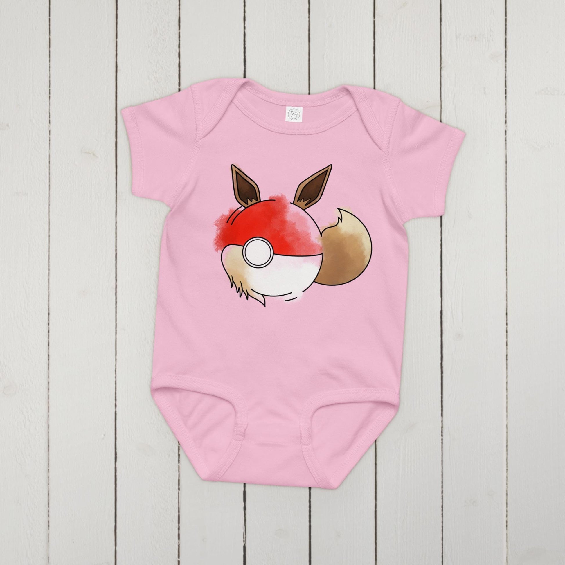 Pokeball X Eevee Onesie | Poke Baby Gift Fan Design
