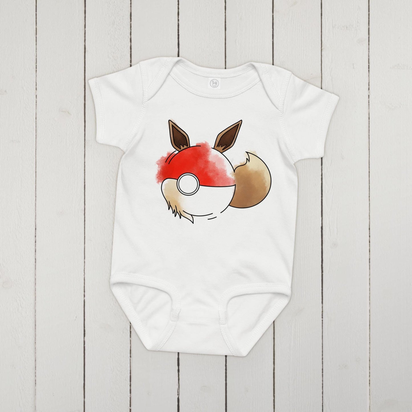 Pokeball X Eevee Onesie | Poke Baby Gift Fan Design