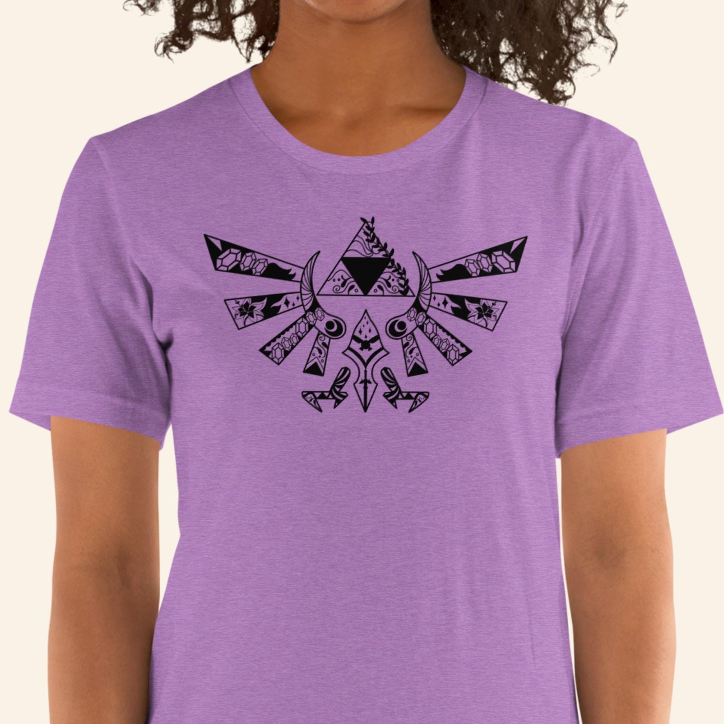 Zelda Triforce T-Shirt | LOZ Mandala Shirt | Dark Design