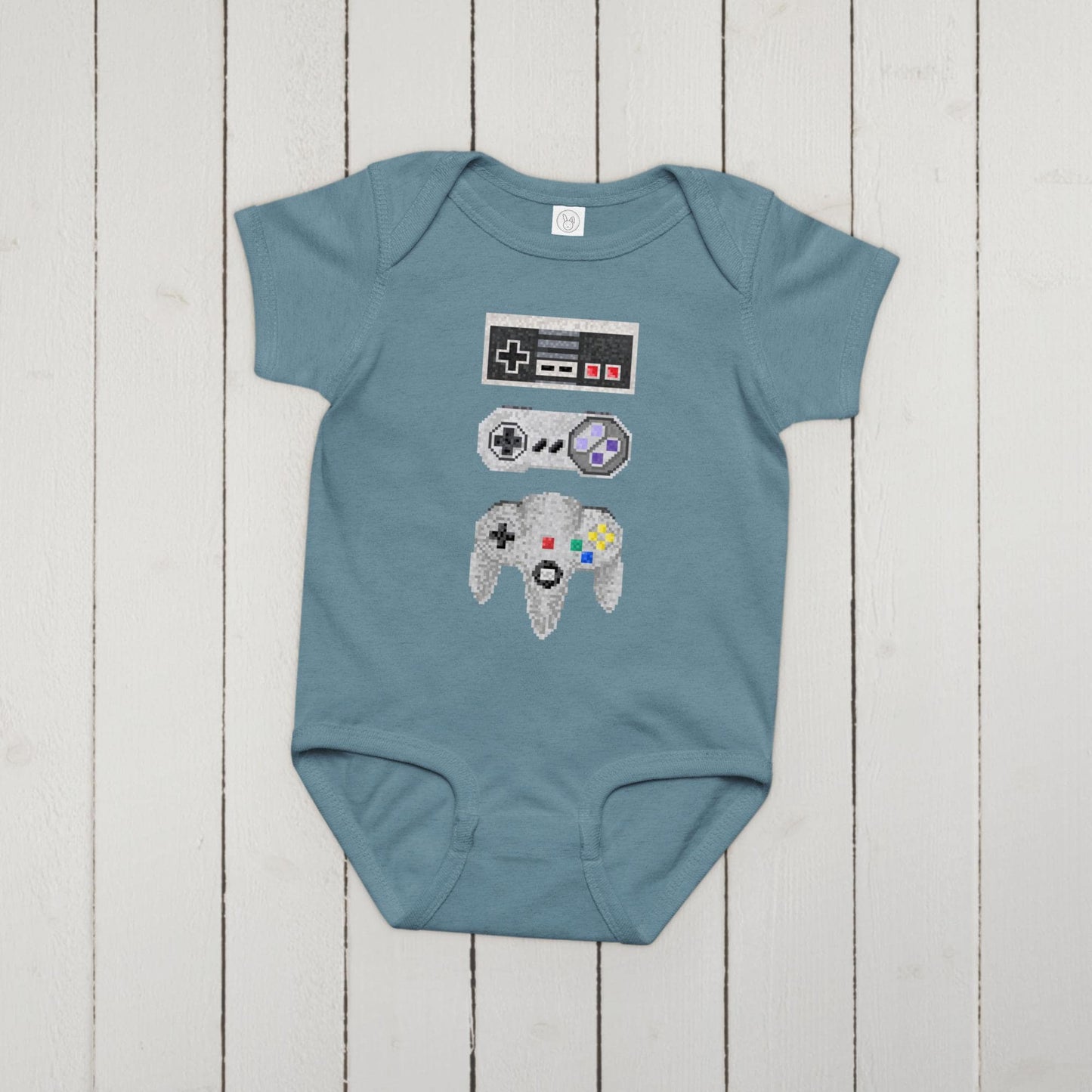 Retro Controllers | Baby Jersey Bodysuit