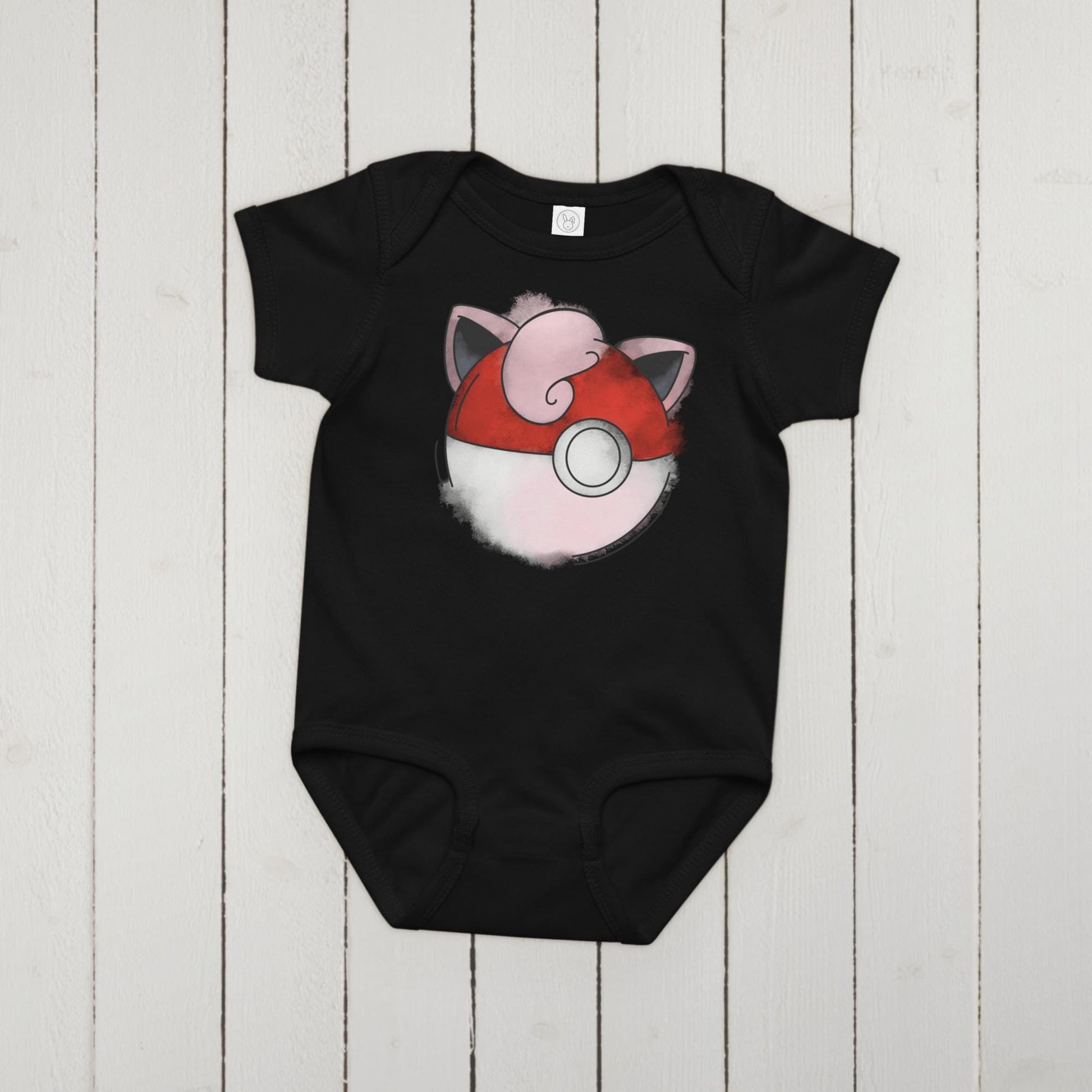 Jigglypuff Pokeball Baby jersey bodysuit