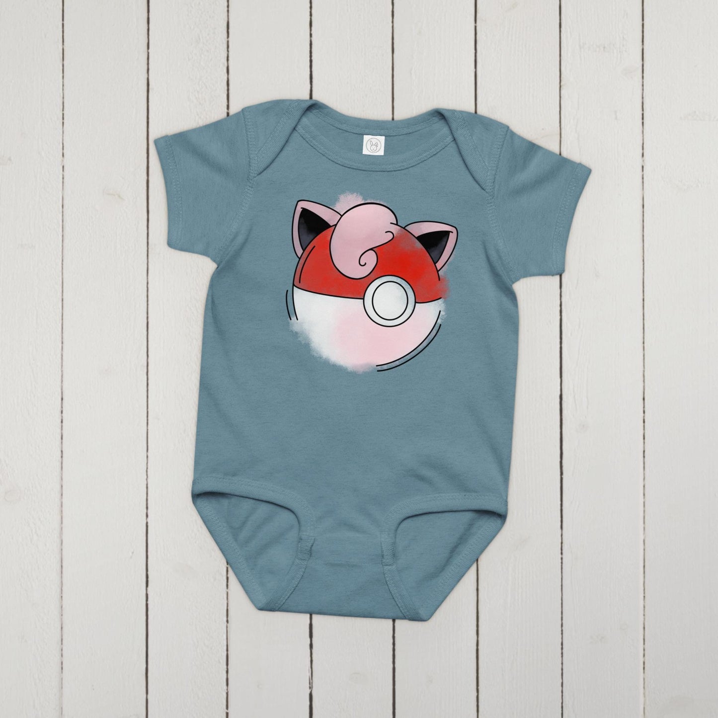 Jigglypuff Pokeball Baby jersey bodysuit