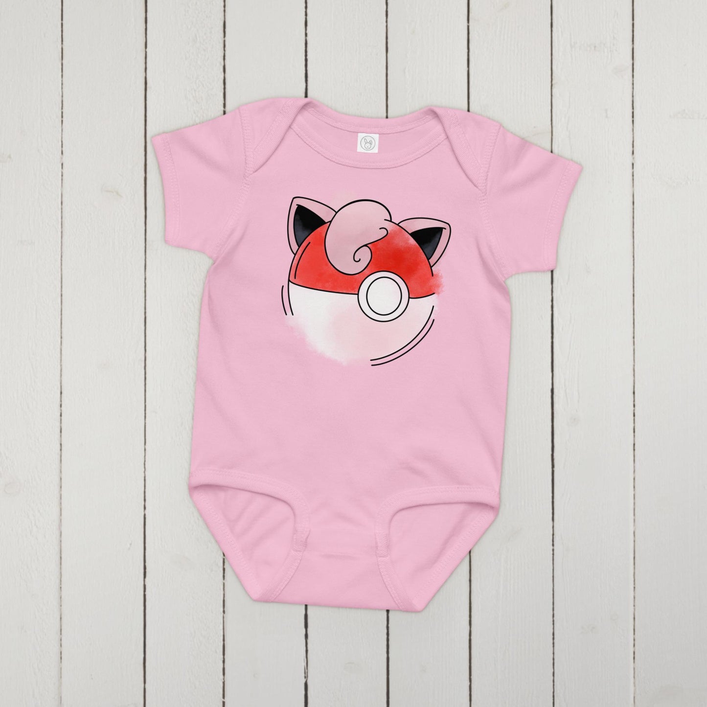 Jigglypuff Pokeball Baby jersey bodysuit