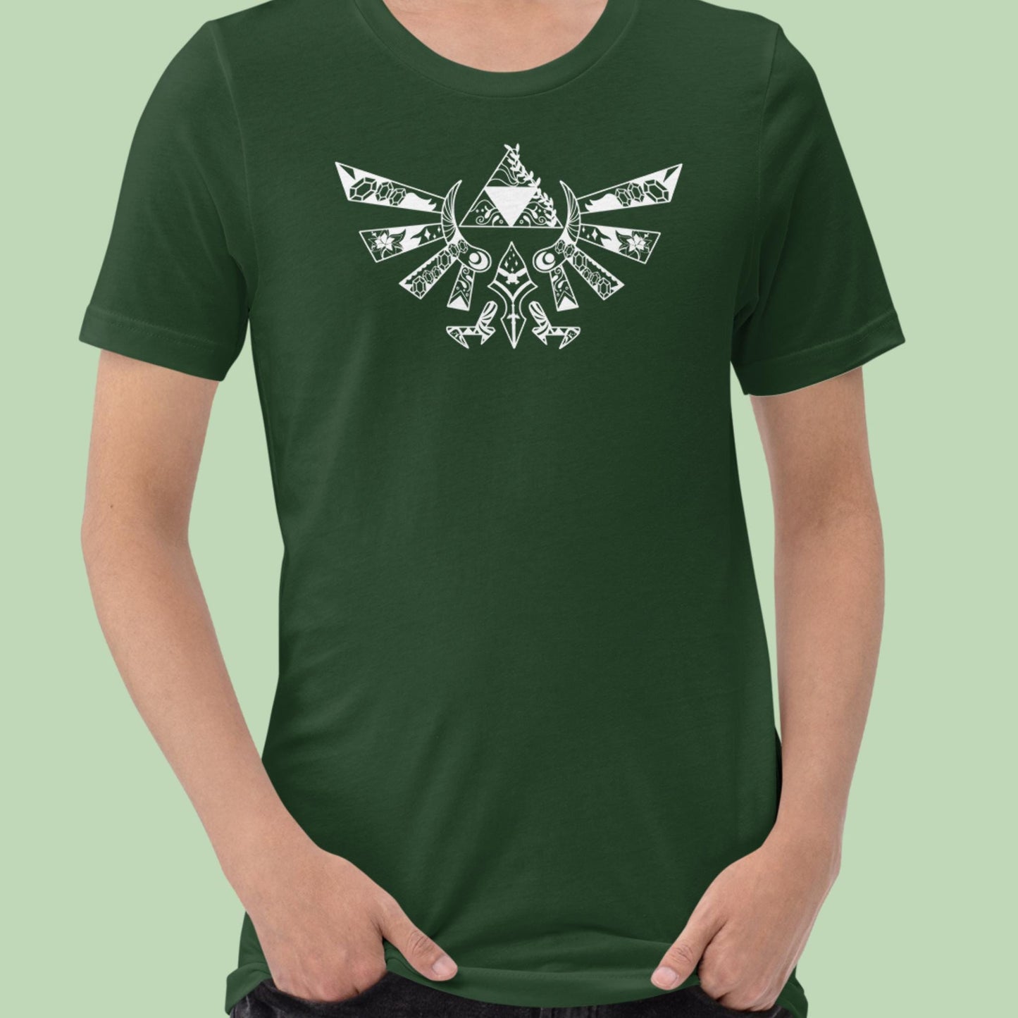 Zelda Triforce T-Shirt | LOZ Mandala Shirt | Light Design