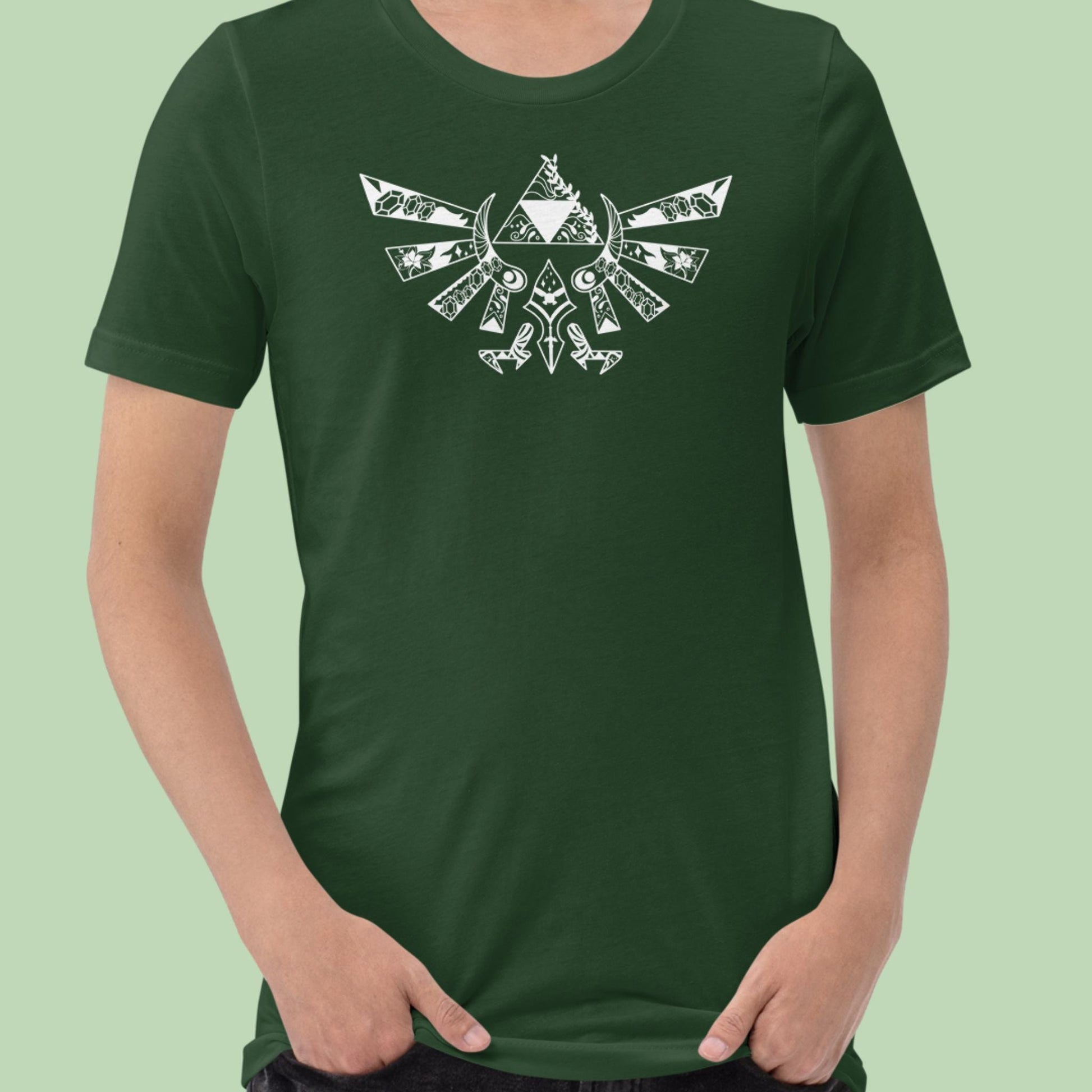 Zelda Triforce T-Shirt | LOZ Mandala Shirt | Light Design