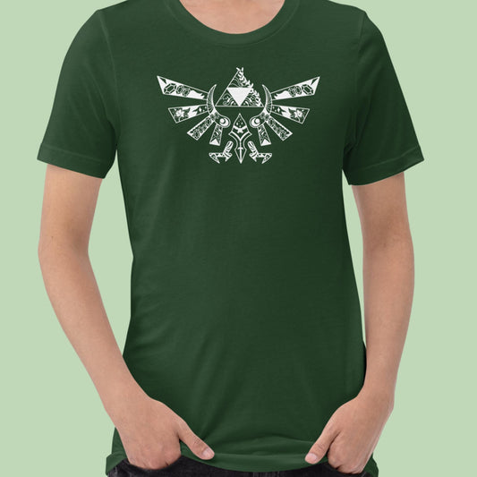 Zelda Triforce T-Shirt | LOZ Mandala Shirt | Light Design