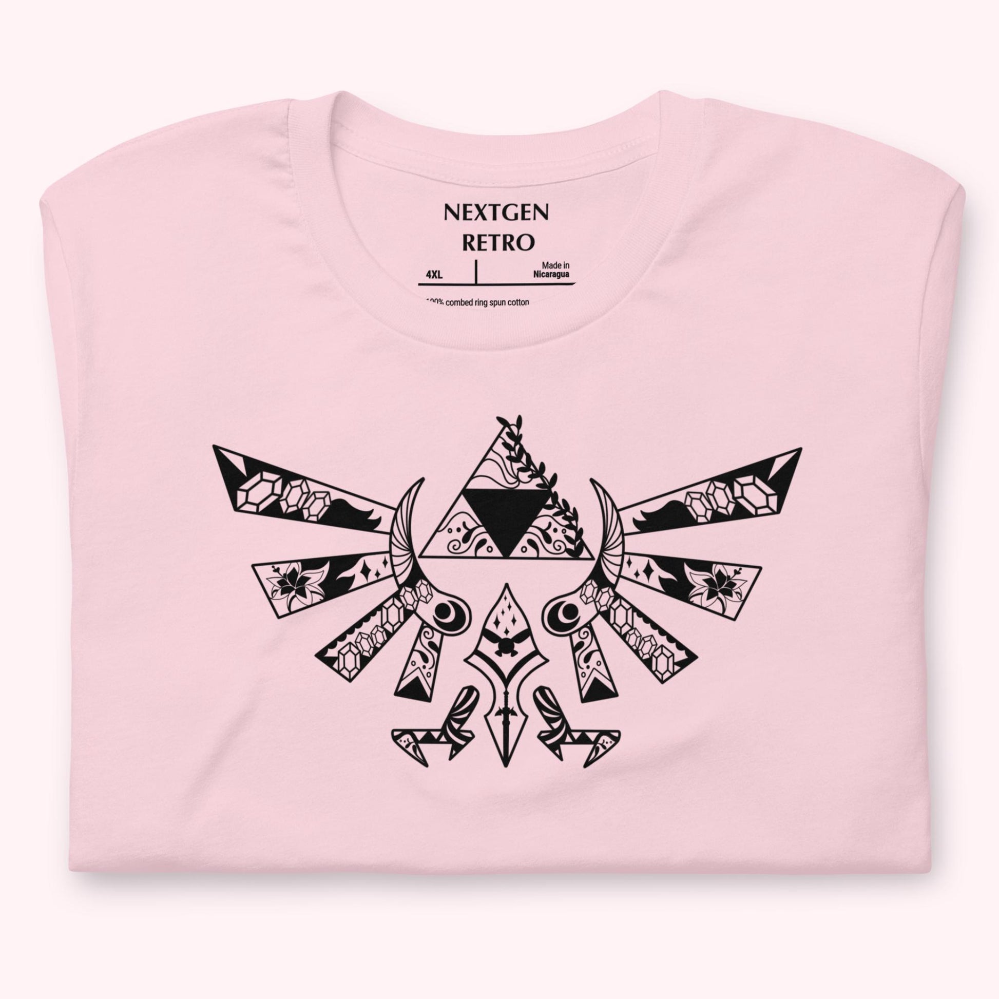 Zelda Triforce T-Shirt | LOZ Mandala Shirt | Dark Design