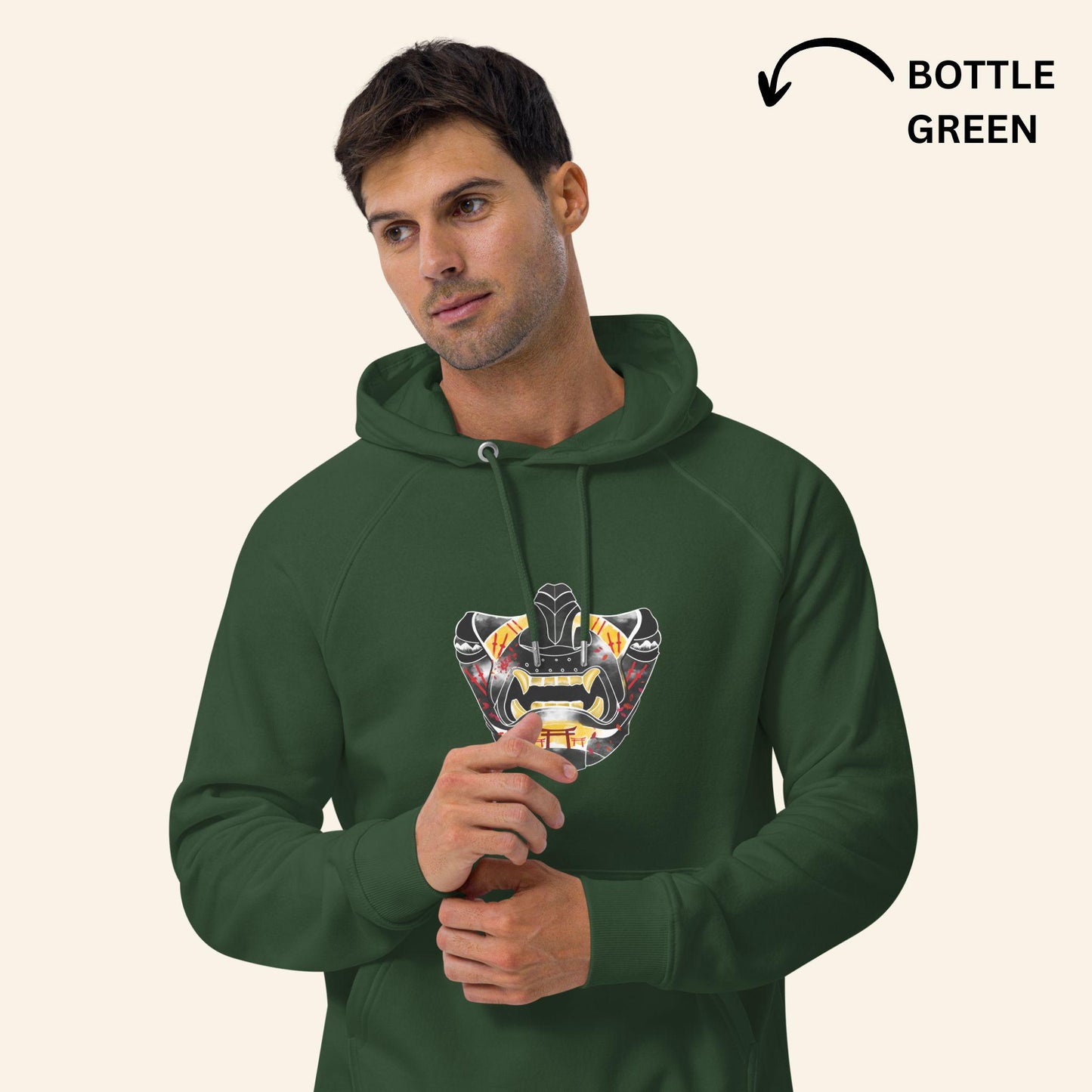 Ghost of Tsushima Hoodie | Samurai Mask Organic Pullover Sweater