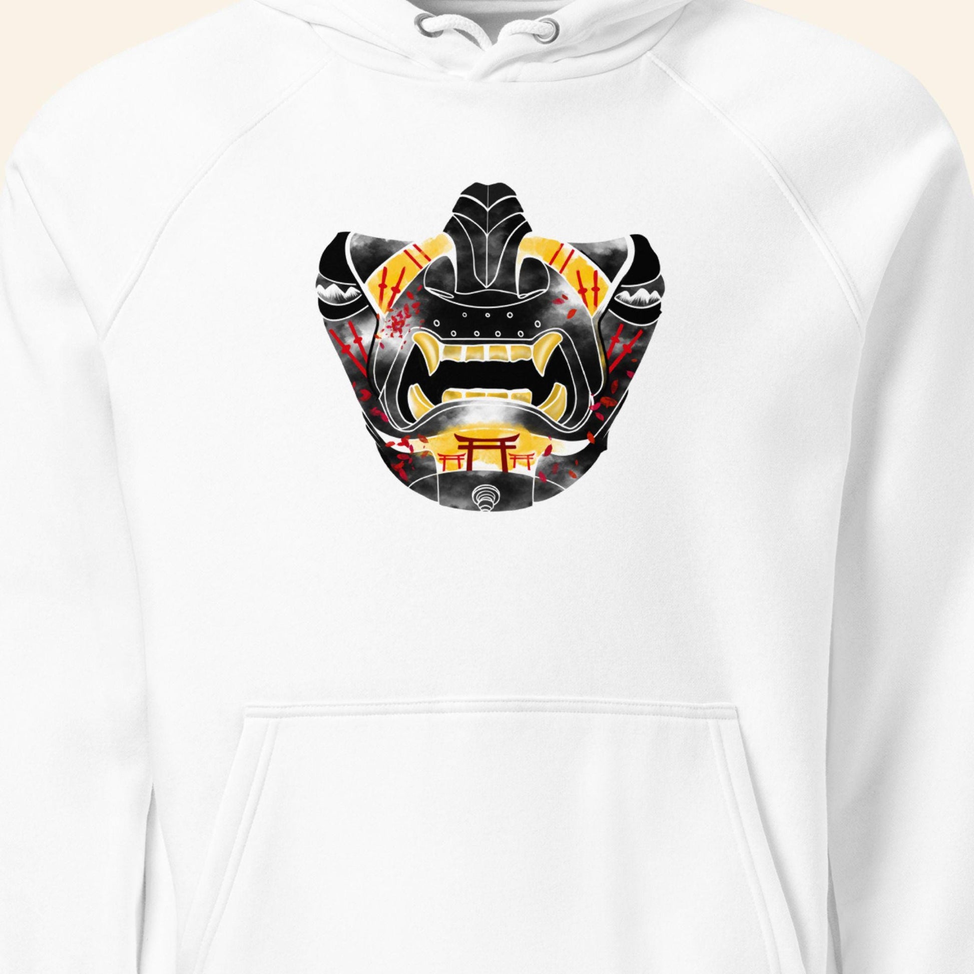 Ghost of Tsushima Hoodie | Samurai Mask Organic Pullover Sweater