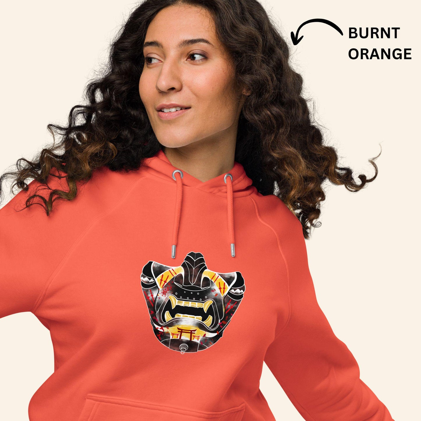 Ghost of Tsushima Hoodie | Samurai Mask Organic Pullover Sweater