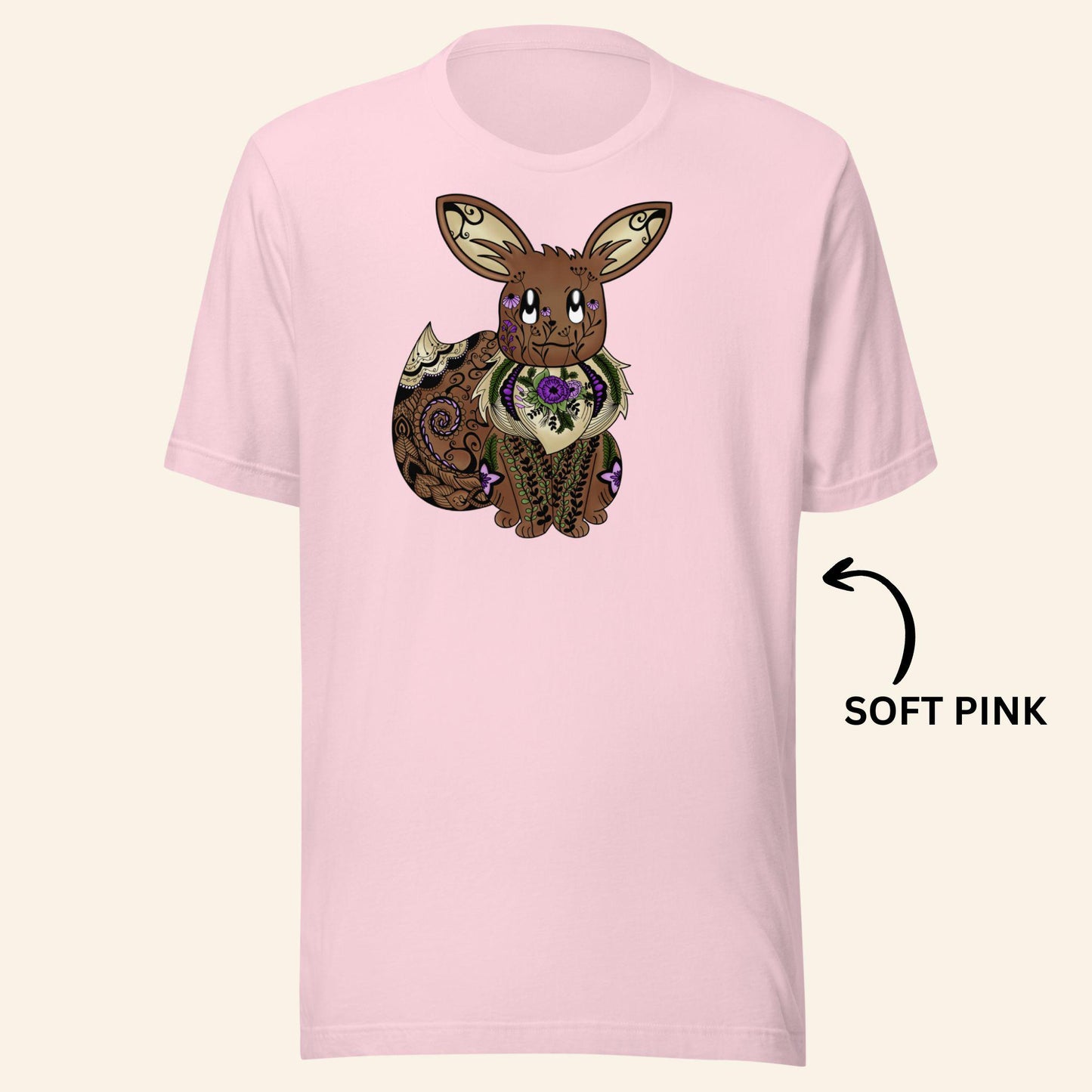 Floral Eevee T-Shirt | Gen1 Poke Monster Tee