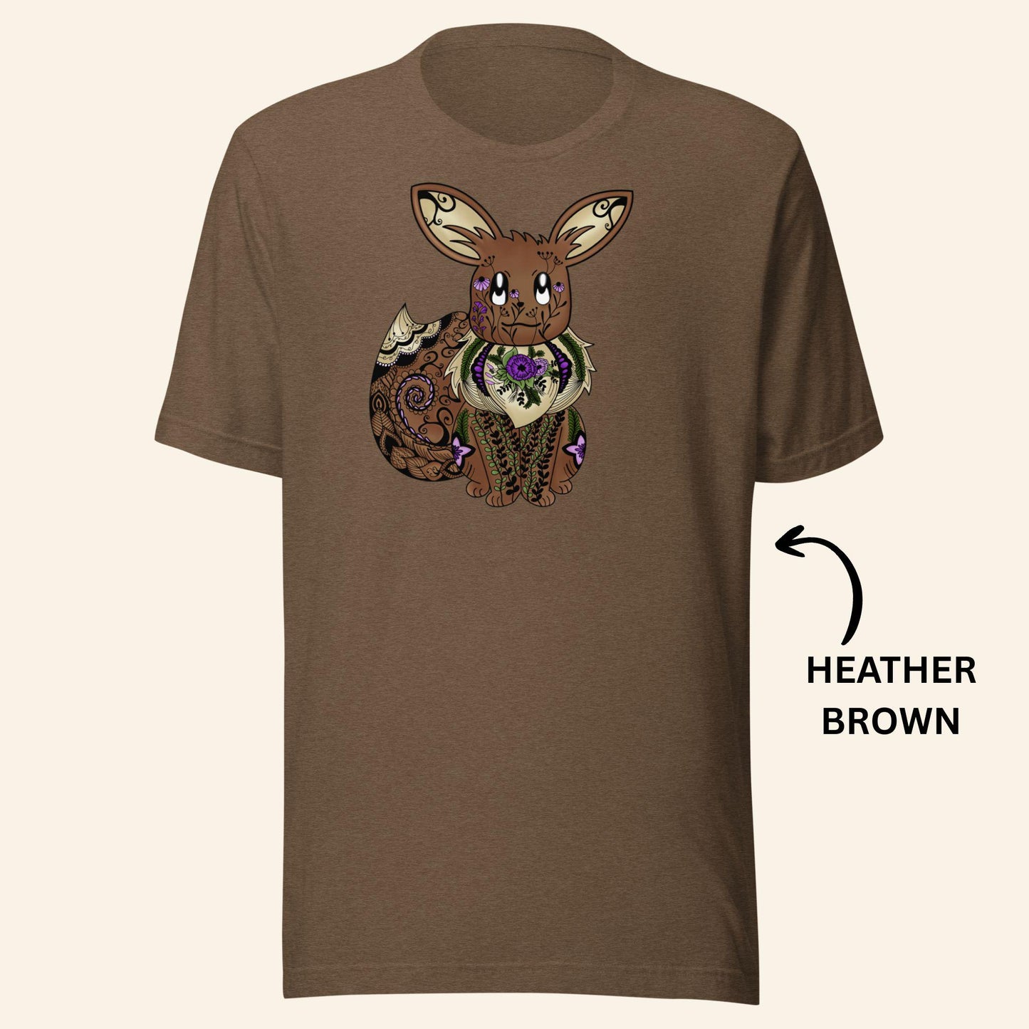 Floral Eevee T-Shirt | Gen1 Poke Monster Tee