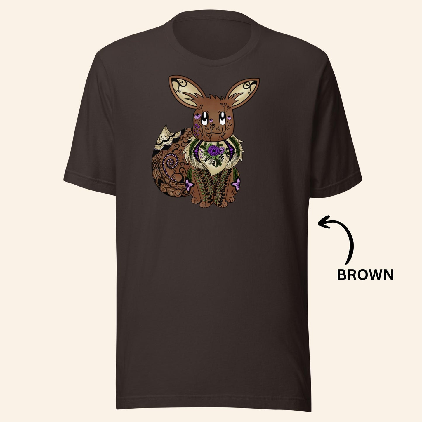 Floral Eevee T-Shirt | Gen1 Poke Monster Tee