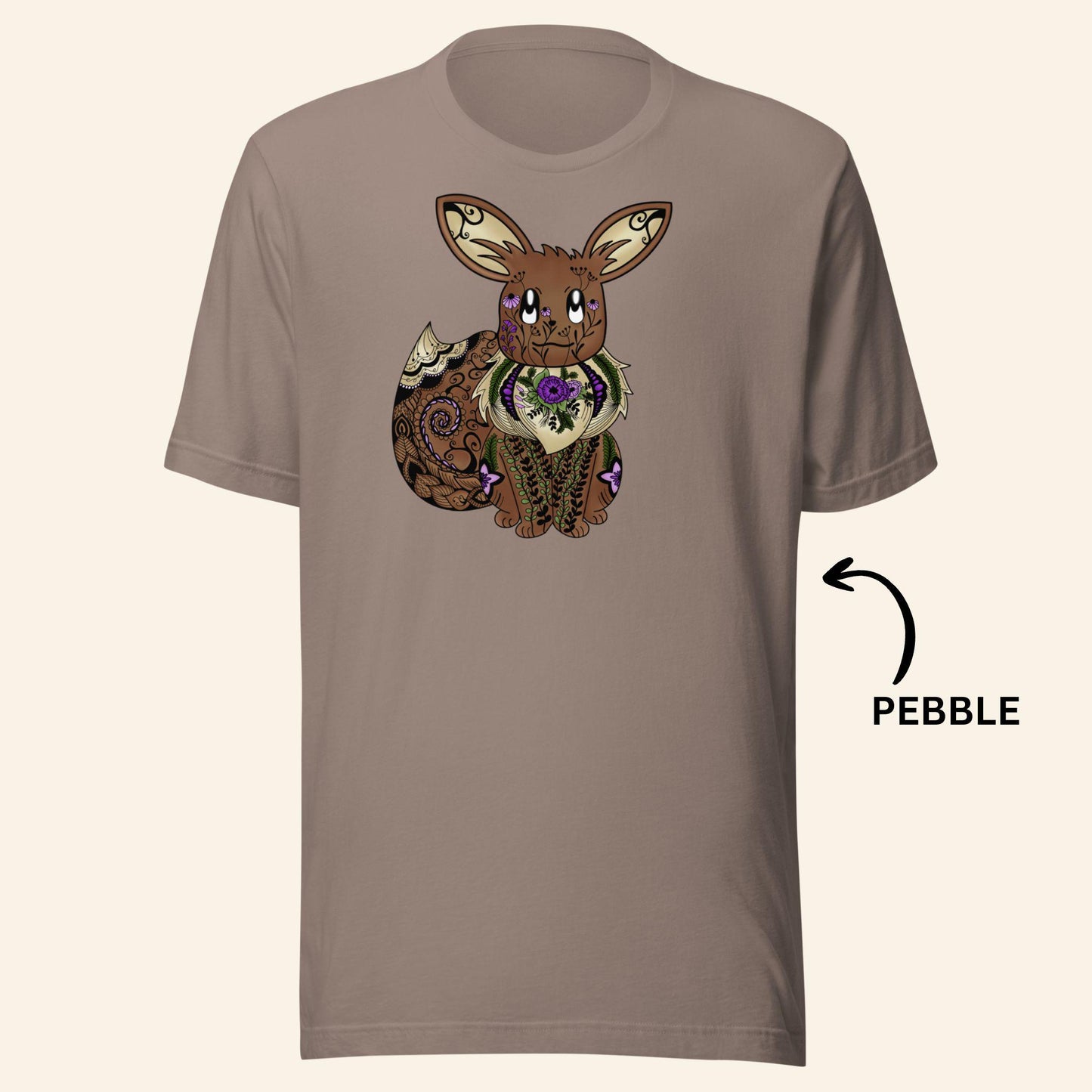 Floral Eevee T-Shirt | Gen1 Poke Monster Tee