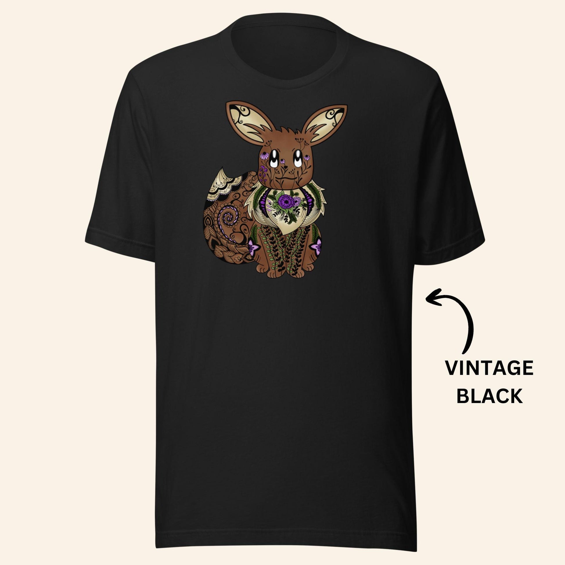 Floral Eevee T-Shirt | Gen1 Poke Monster Tee