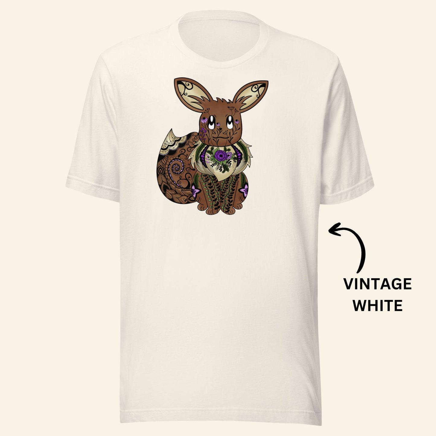 Floral Eevee T-Shirt | Gen1 Poke Monster Tee